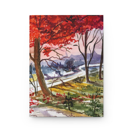 The Fall Stroll Hardcover Notebook