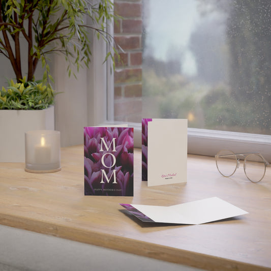 Violet Tulip Mother's Day Greeting Cards