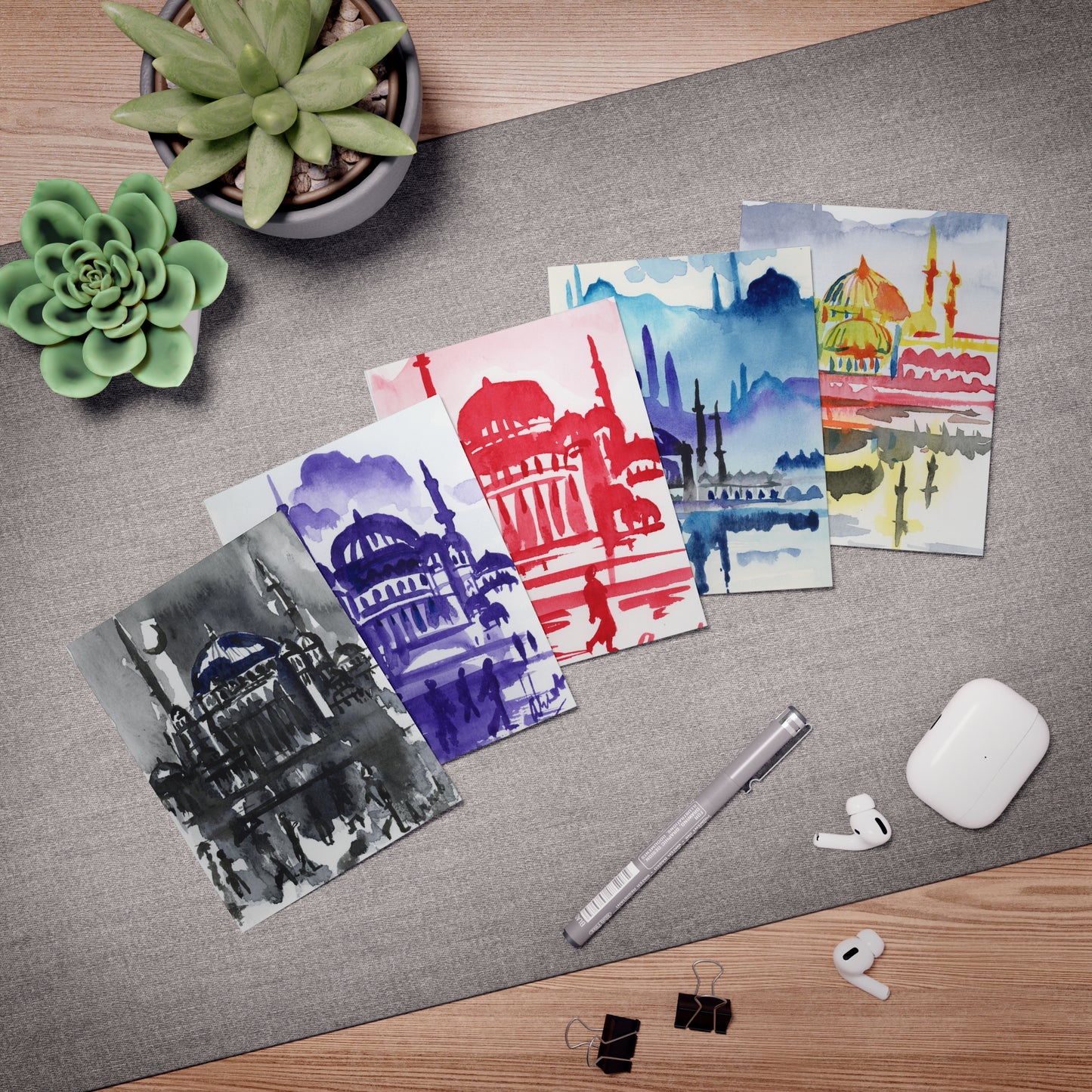 Istanbul Delight Greeting Cards - 5-Design Set