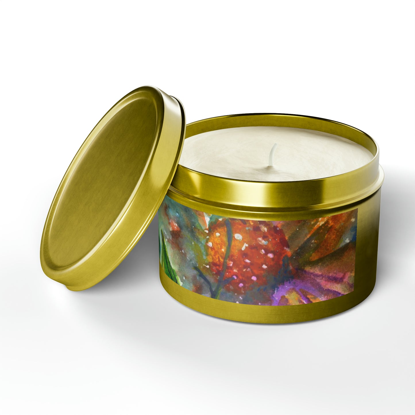 Valentine Handmade Art Tin Candles