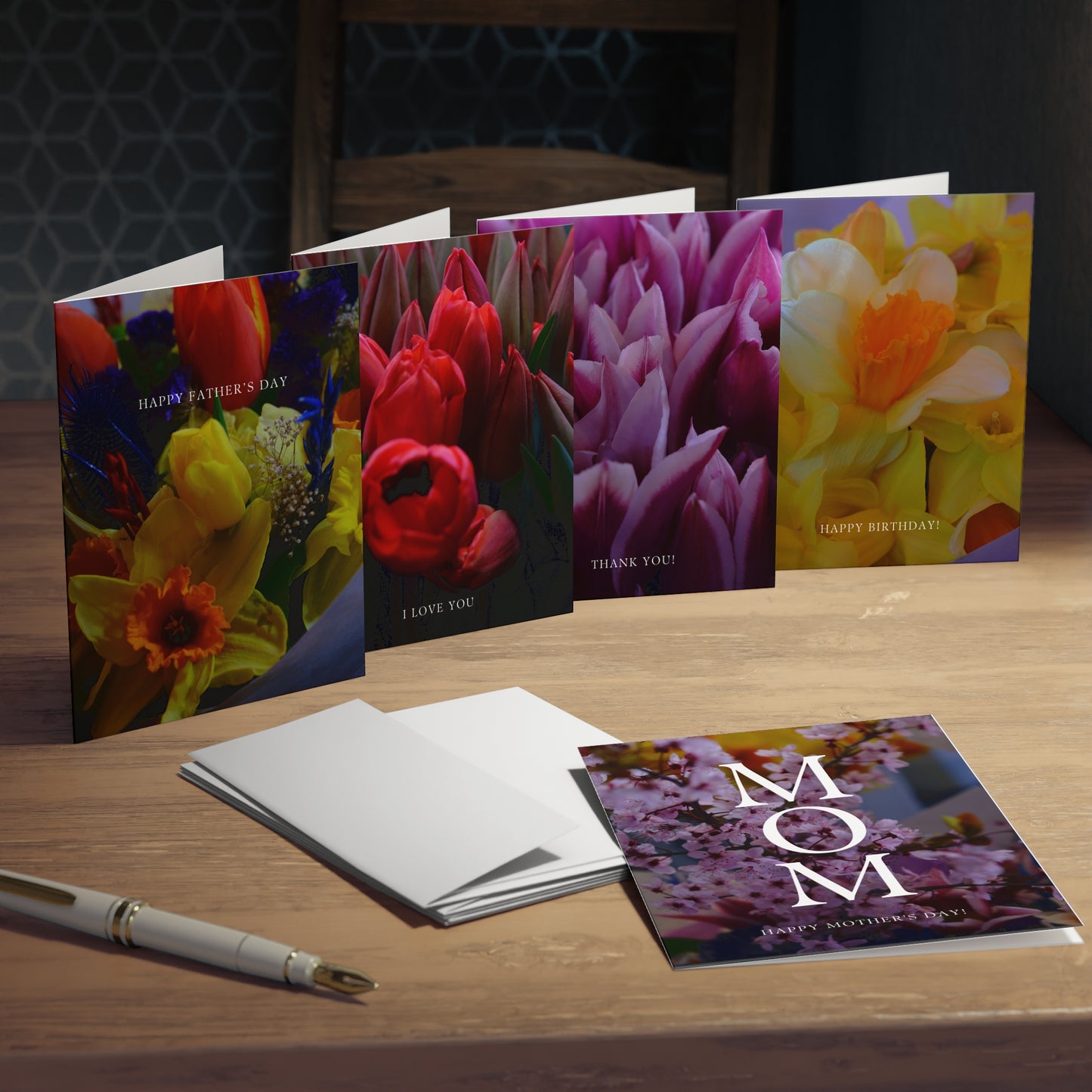 Pack of 5 Purpose Bouquet Greeting Cards 5 Design Set