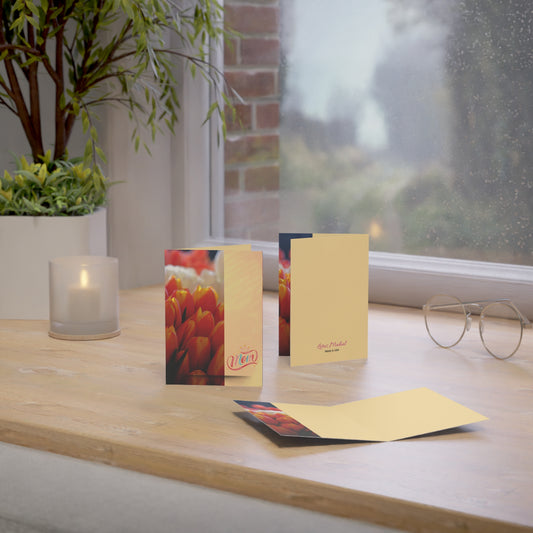 Mother's embrace Bouquet Design Greeting Cards