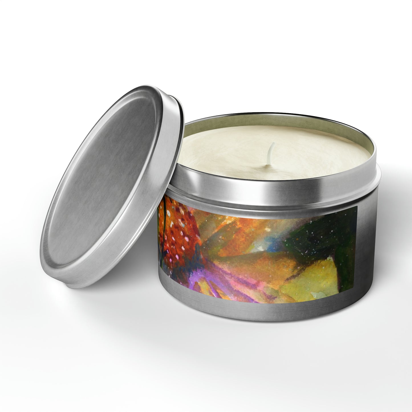 Valentine Handmade Art Tin Candles