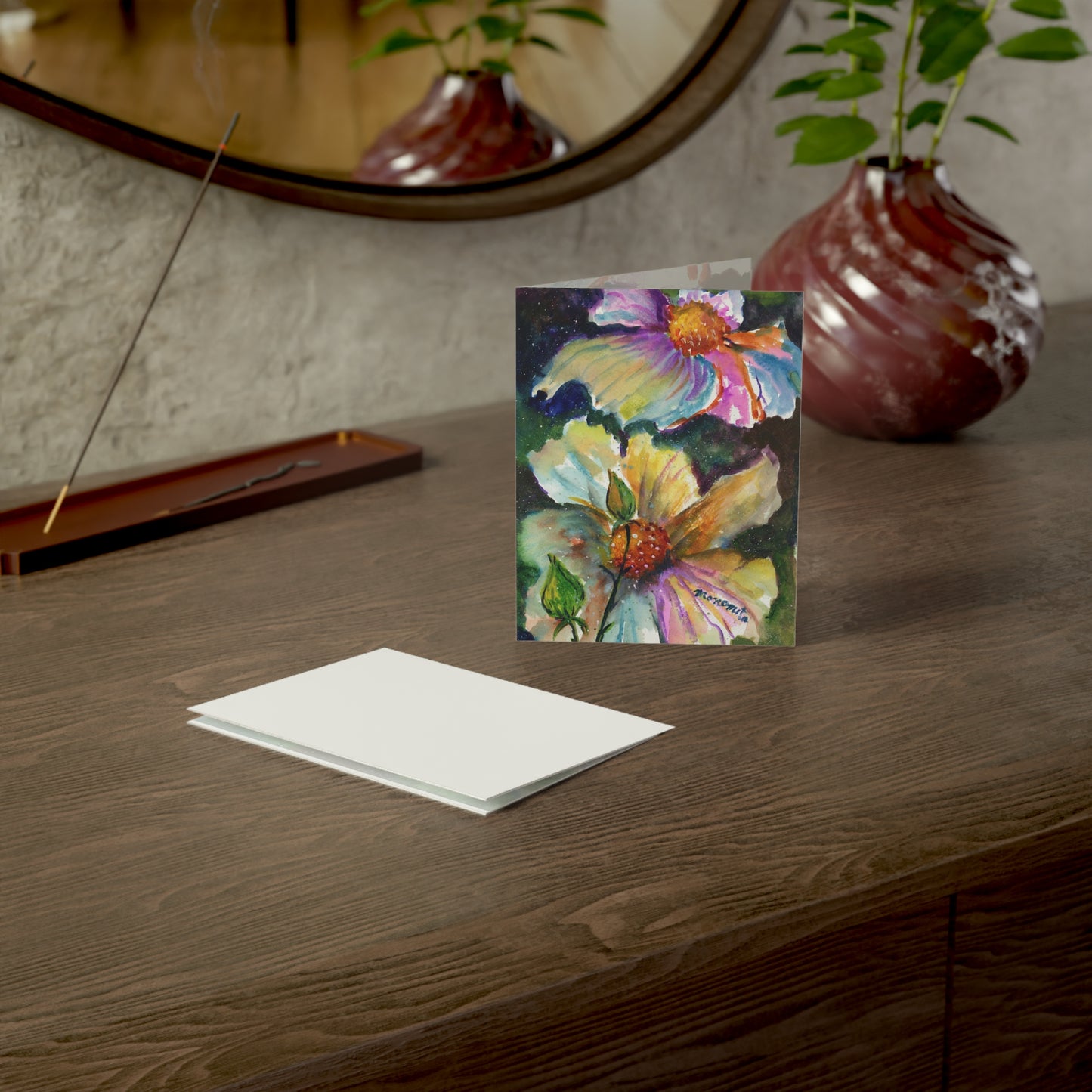 Florentines Watercolor Greeting Cards (1, 10, 30, and 50pcs)