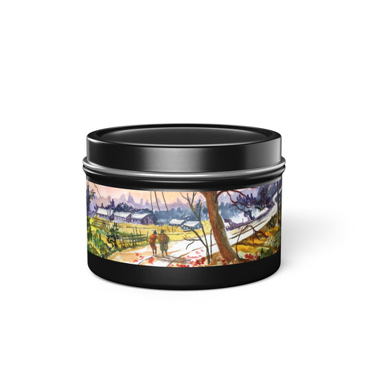 Strolling with a Friend Handmade Art Candles