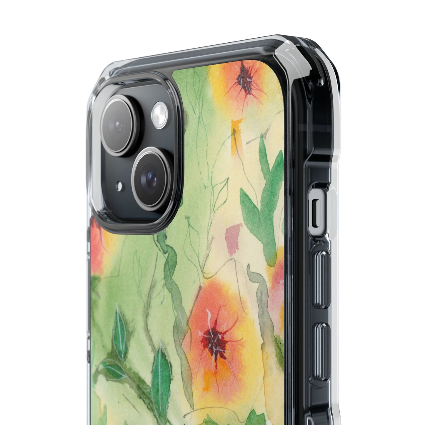 MagSafe® Sunset Flowers Clear Impact Cases (iPhone 16 & others)