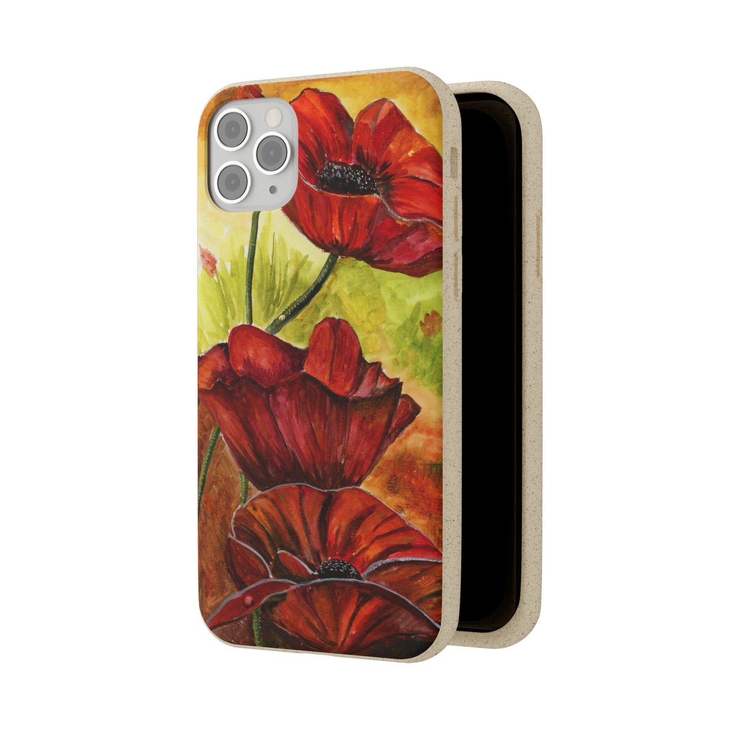 Eco Biodegradable Poppy Love iPhone & Samsung Case