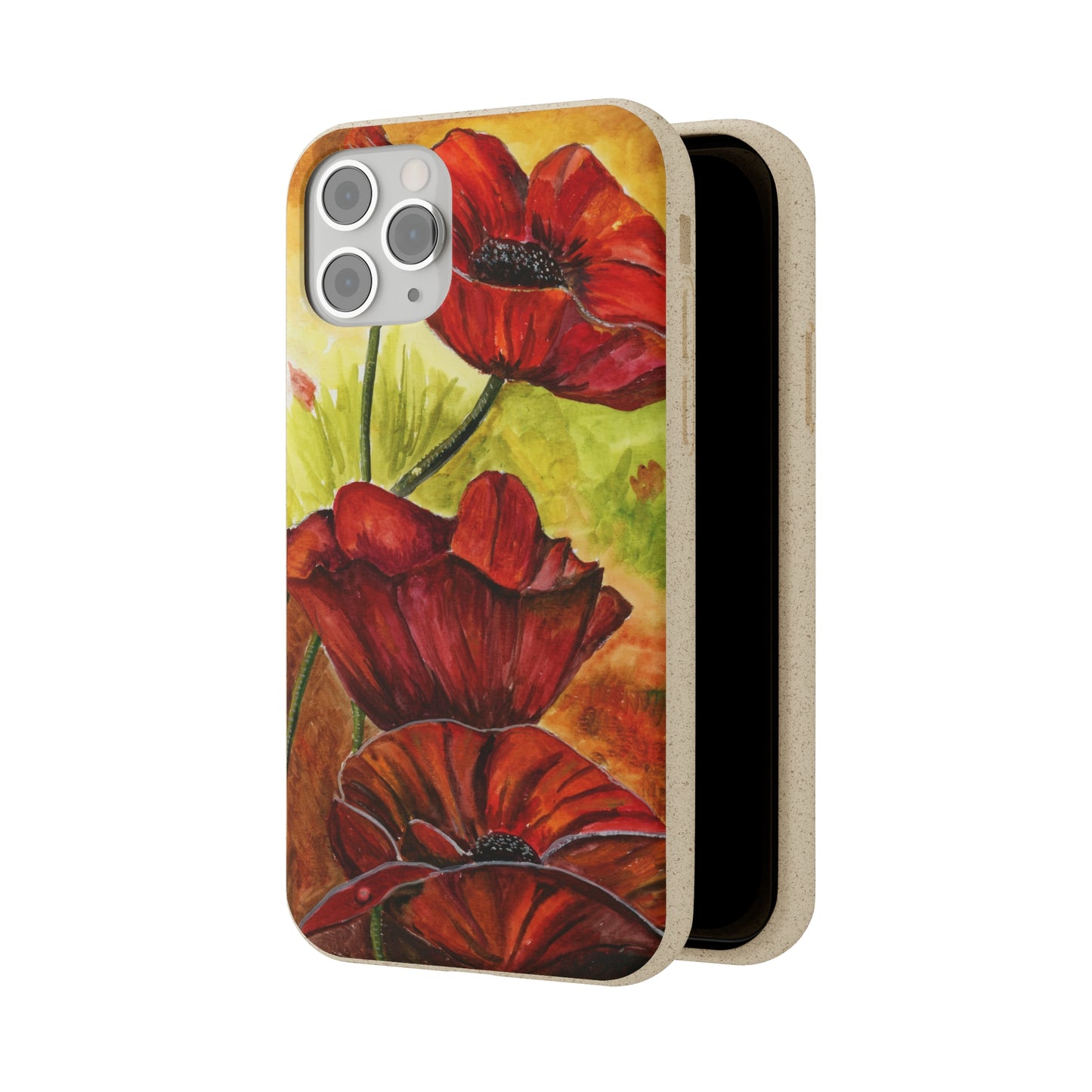 Eco Biodegradable Poppy Love iPhone & Samsung Case