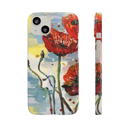 Poppy Love iPhone & Samsung Snap Cases