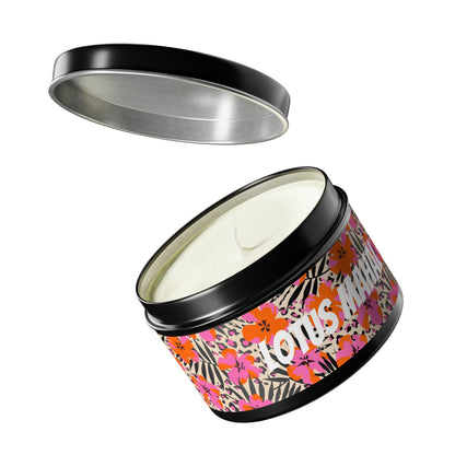 Lotus Mahal Floral Printed Soy Wax Candle