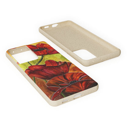 Eco Biodegradable Poppy Love iPhone & Samsung Case