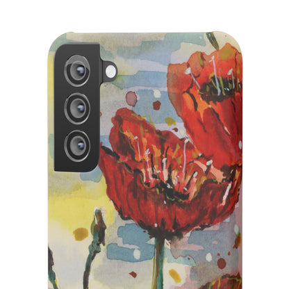 Poppy Love iPhone & Samsung Snap Cases