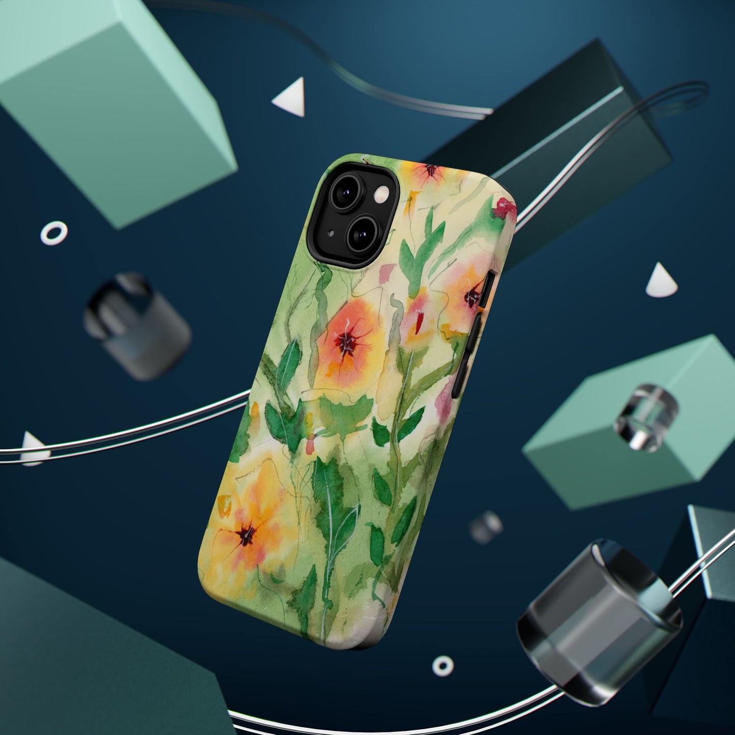 Sunset Flowers MagSafe® Impact Cases (iPhone 16 and others)