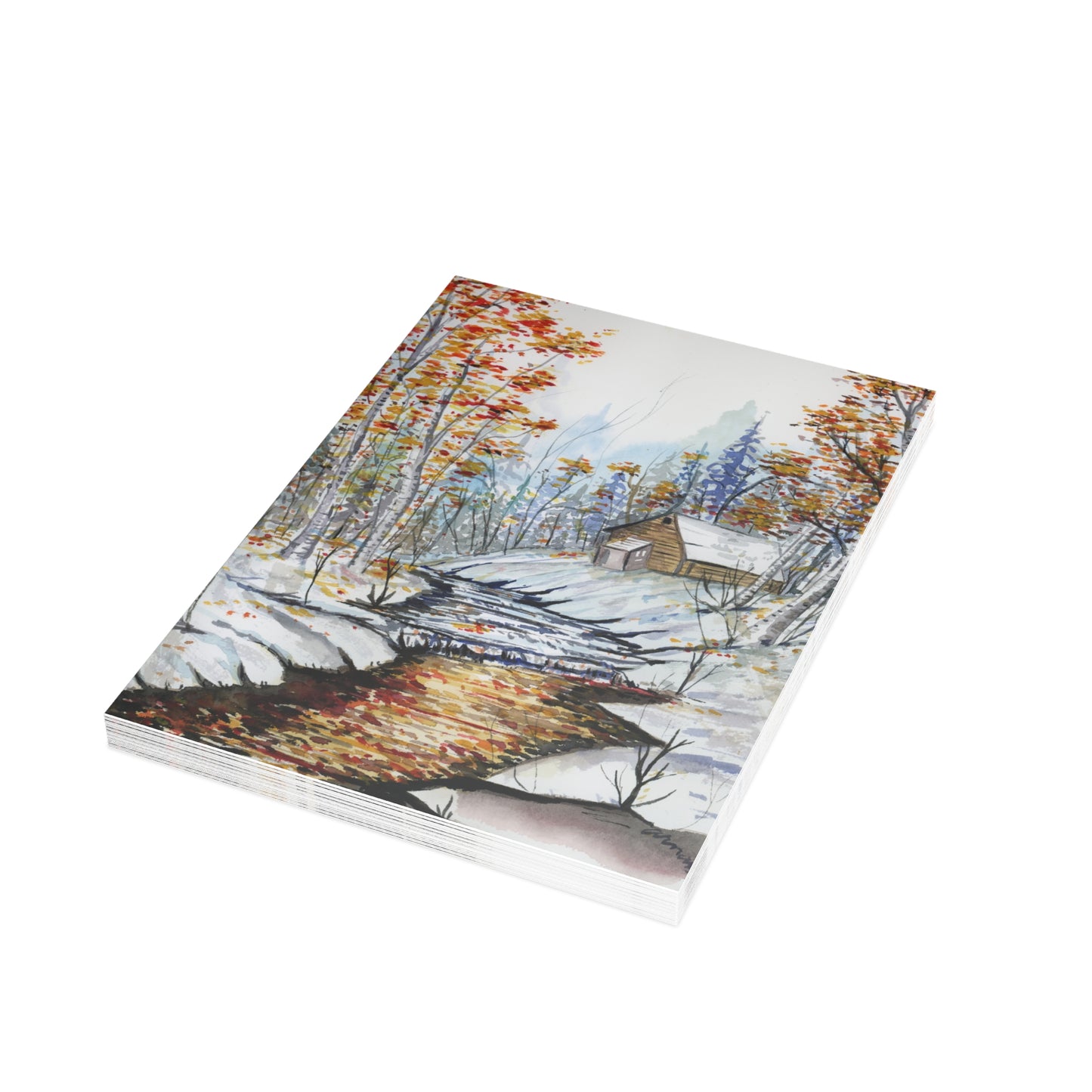 Fall in Love Holiday Celebration Postcard