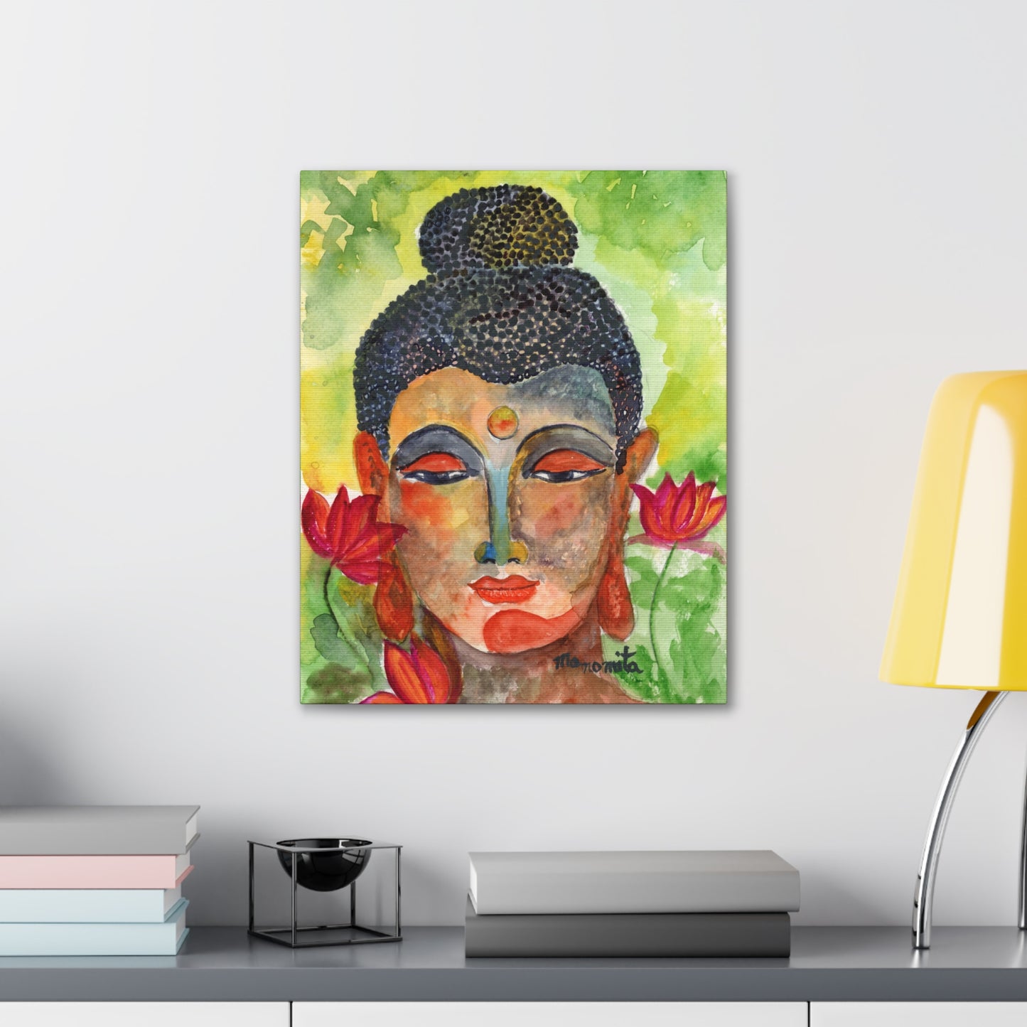 Enlightened Essence Watercolor Canvas Gallery Wraps