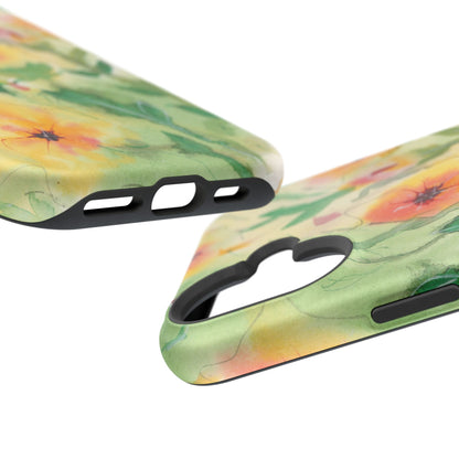 Sunset Flowers MagSafe® Impact Cases (iPhone 16 and others)