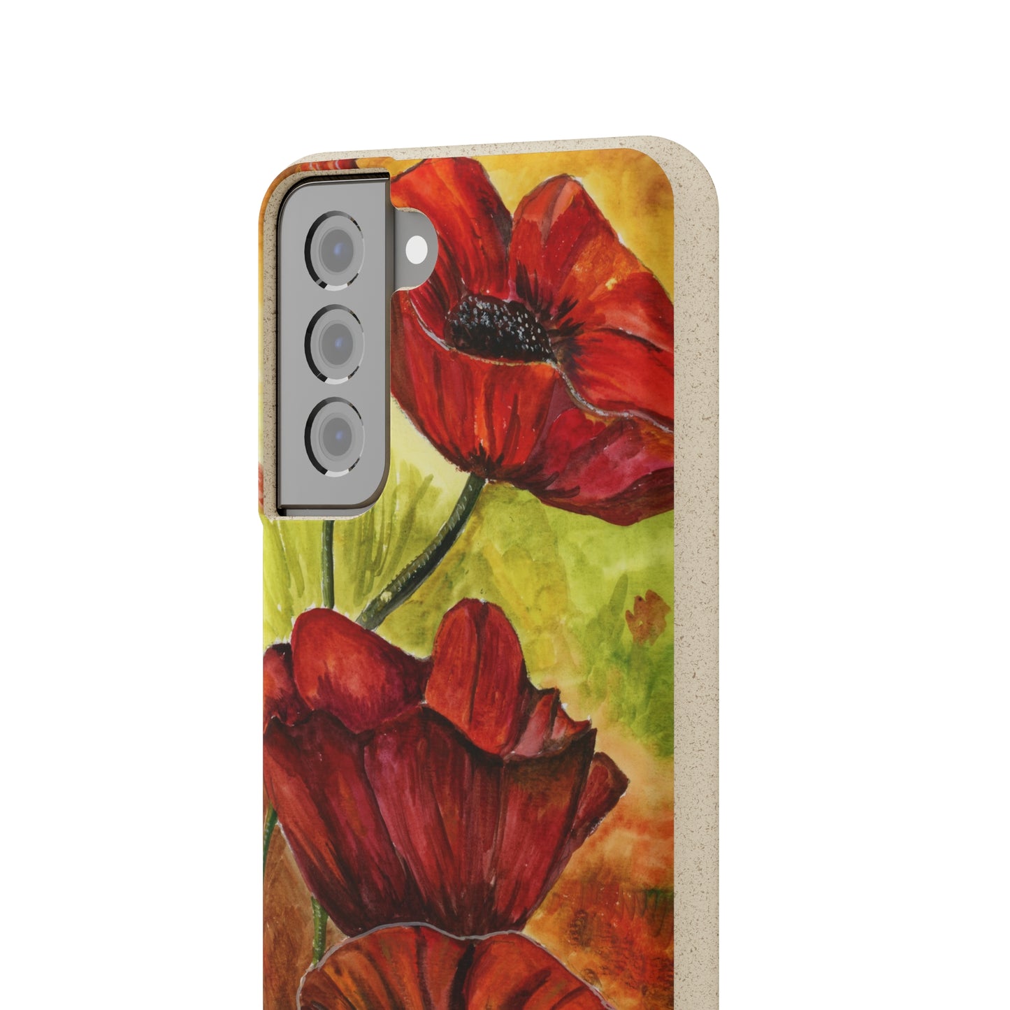 Eco Biodegradable Poppy Love iPhone & Samsung Case