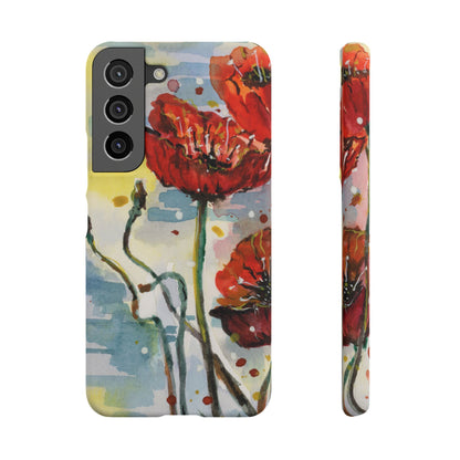 Poppy Love iPhone & Samsung Snap Cases