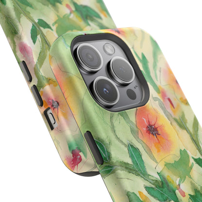 Sunset Flowers MagSafe® Impact Cases (iPhone 16 and others)