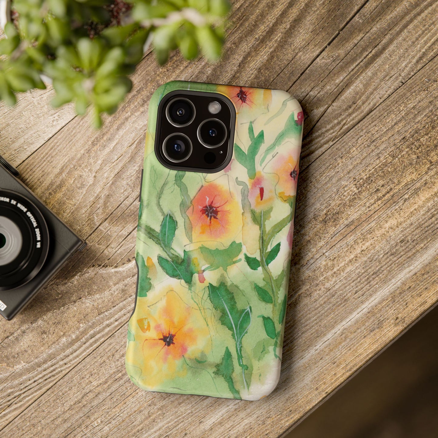 Sunset Flowers MagSafe® Impact Cases (iPhone 16 and others)