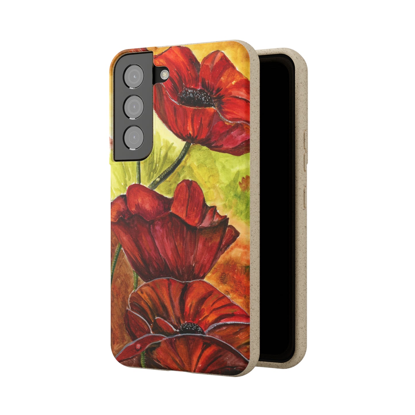 Eco Biodegradable Poppy Love iPhone & Samsung Case