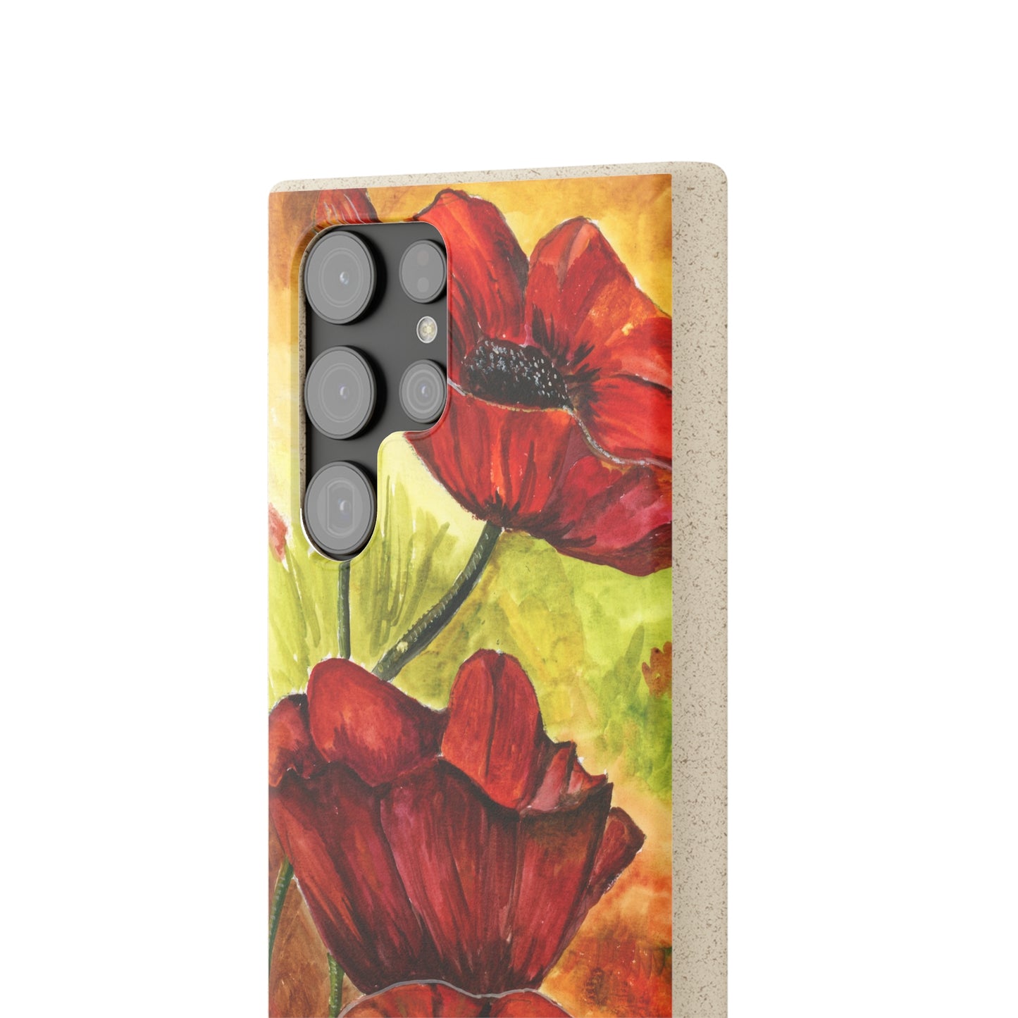 Eco Biodegradable Poppy Love iPhone & Samsung Case