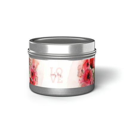 Poppy Love Everyday Tin Candles