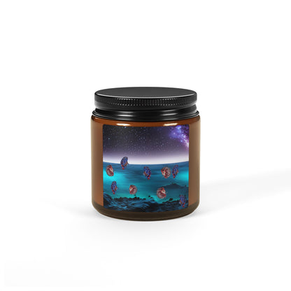 Galactic Ocean Soy Candle in Amber Jar