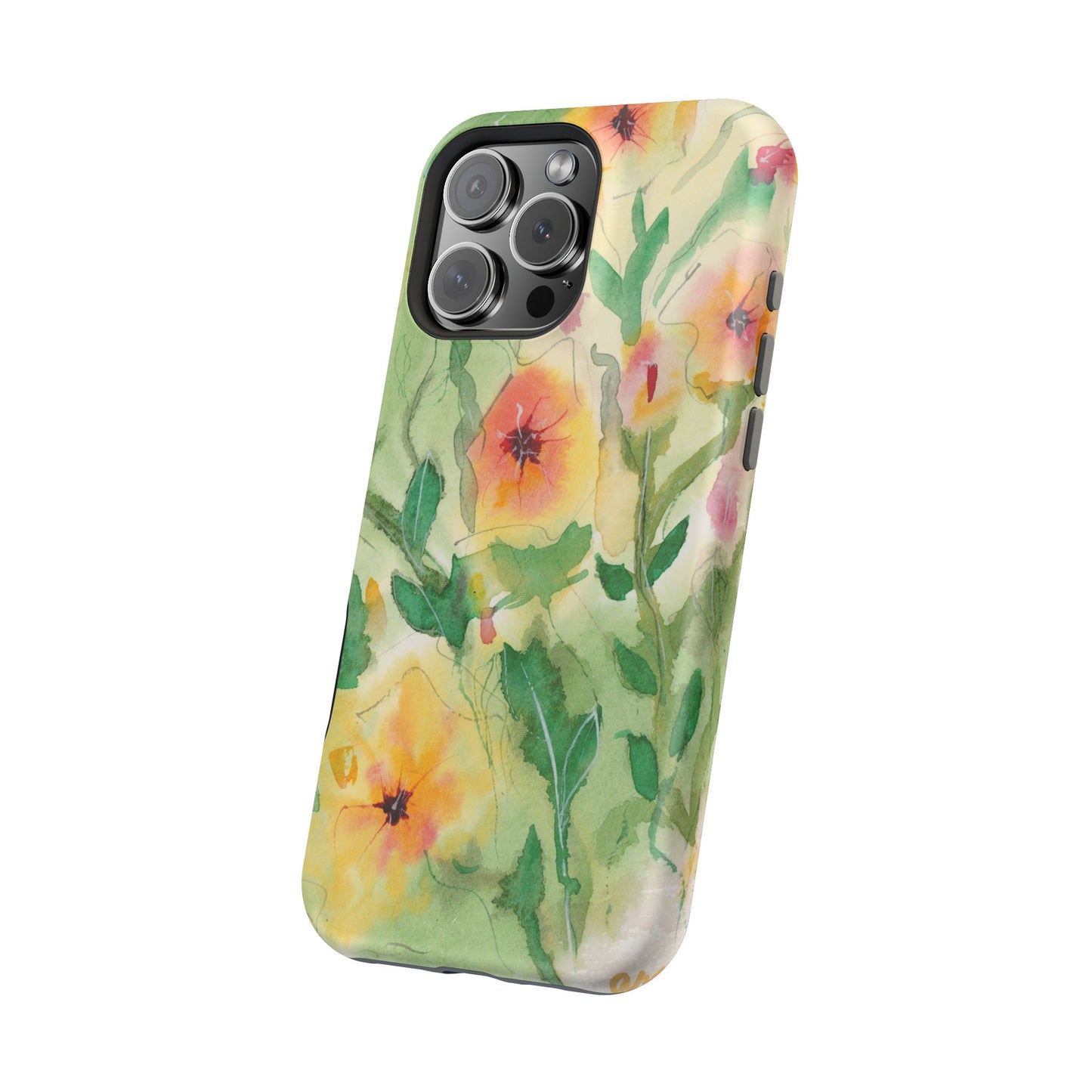 Sunset Flowers MagSafe® Impact Cases (iPhone 16 and others)