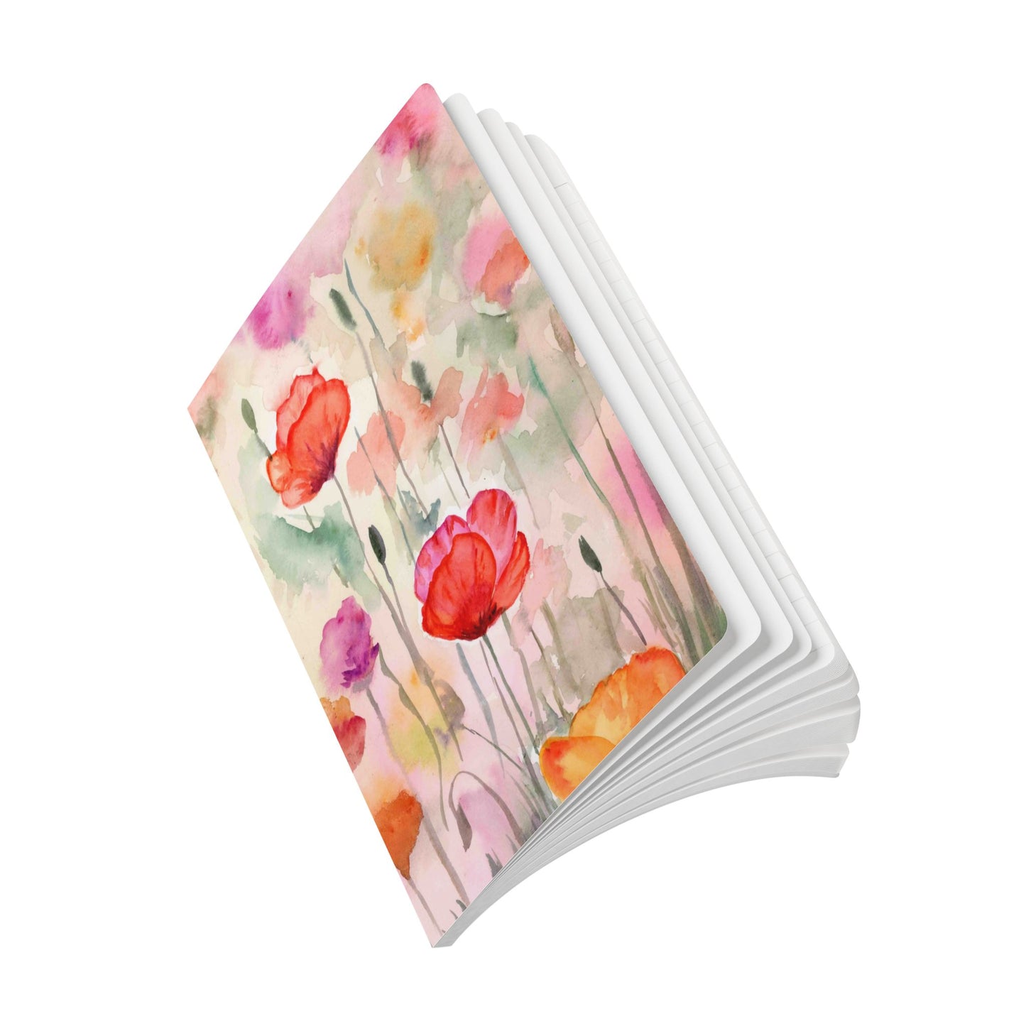 Wild Flower Ruled Softcover Perforated Notebook