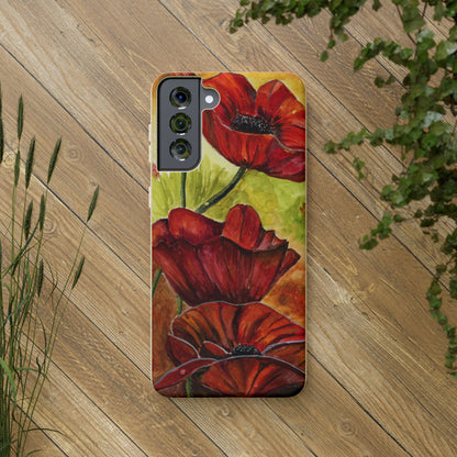 Eco Biodegradable Poppy Love iPhone & Samsung Case