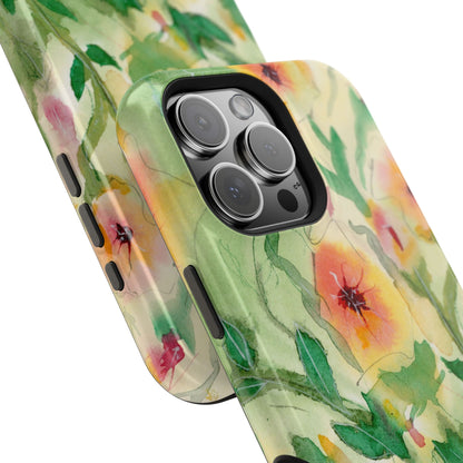 Sunset Flowers MagSafe® Impact Cases (iPhone 16 and others)