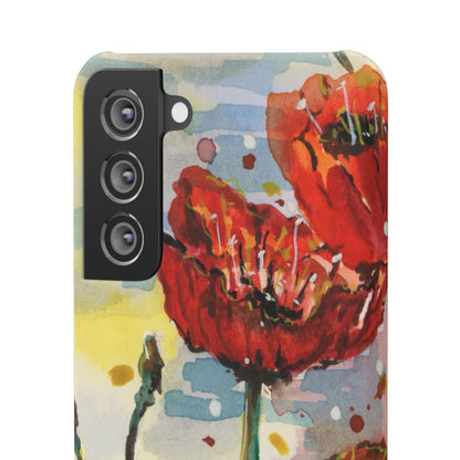 Poppy Love iPhone & Samsung Snap Cases