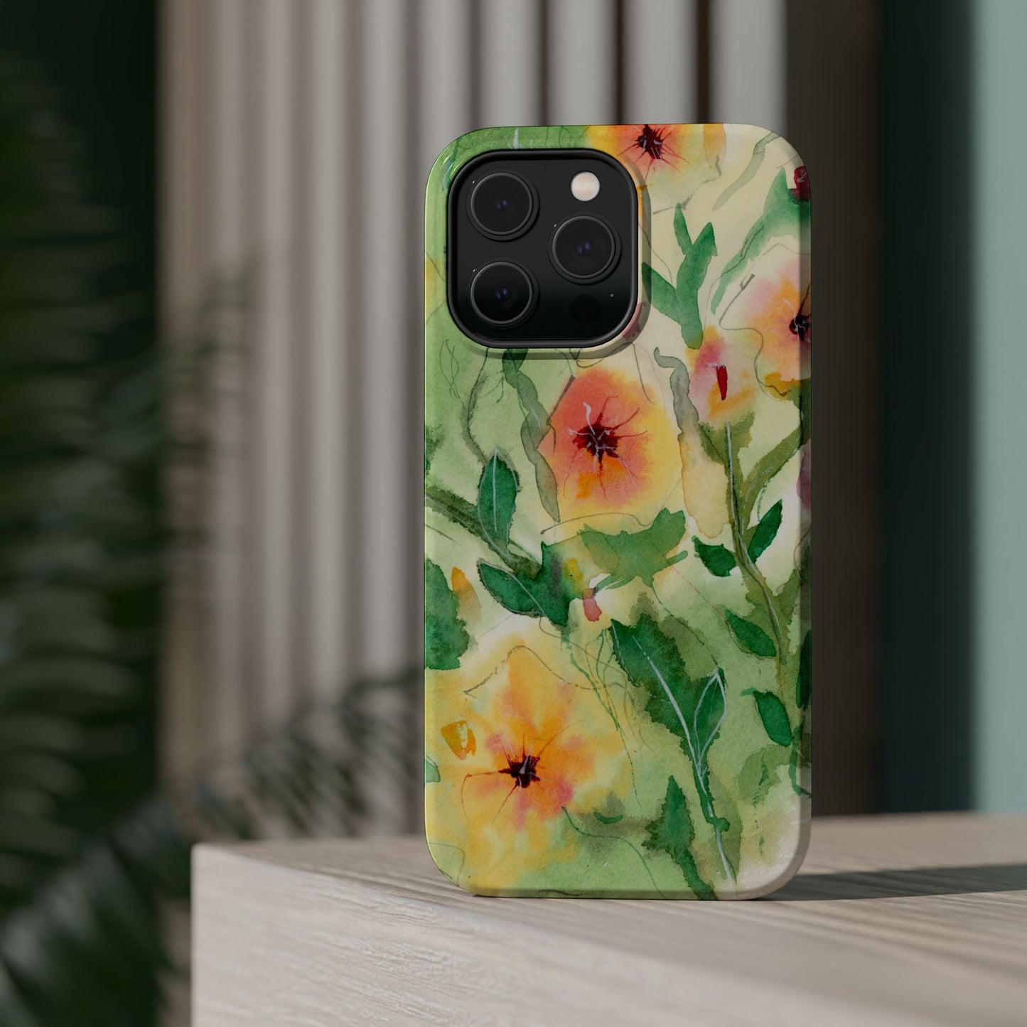 Sunset Flowers MagSafe® Impact Cases (iPhone 16 and others)