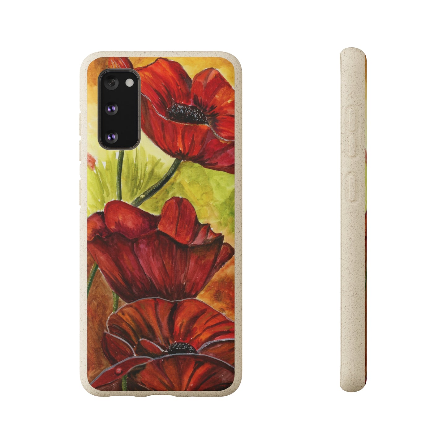 Eco Biodegradable Poppy Love iPhone & Samsung Case