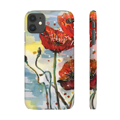 Poppy Love iPhone & Samsung Snap Cases