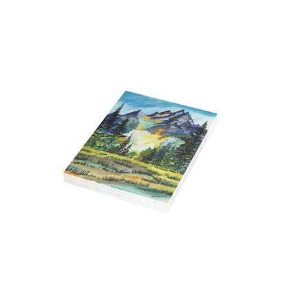 The American Rockies Watercolor Postcard