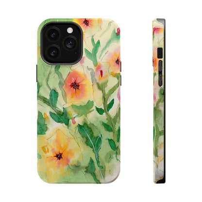 Sunset Flowers MagSafe® Impact Cases (iPhone 16 and others)