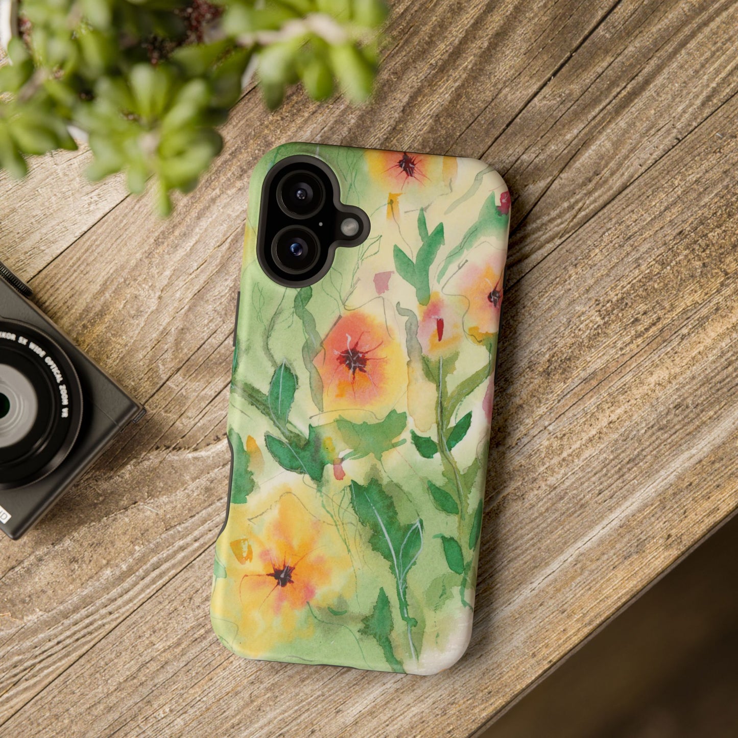 Sunset Flowers MagSafe® Impact Cases (iPhone 16 and others)