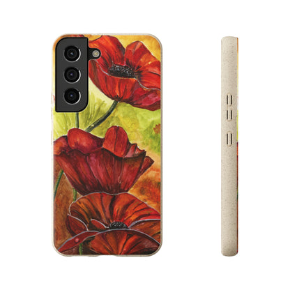 Eco Biodegradable Poppy Love iPhone & Samsung Case