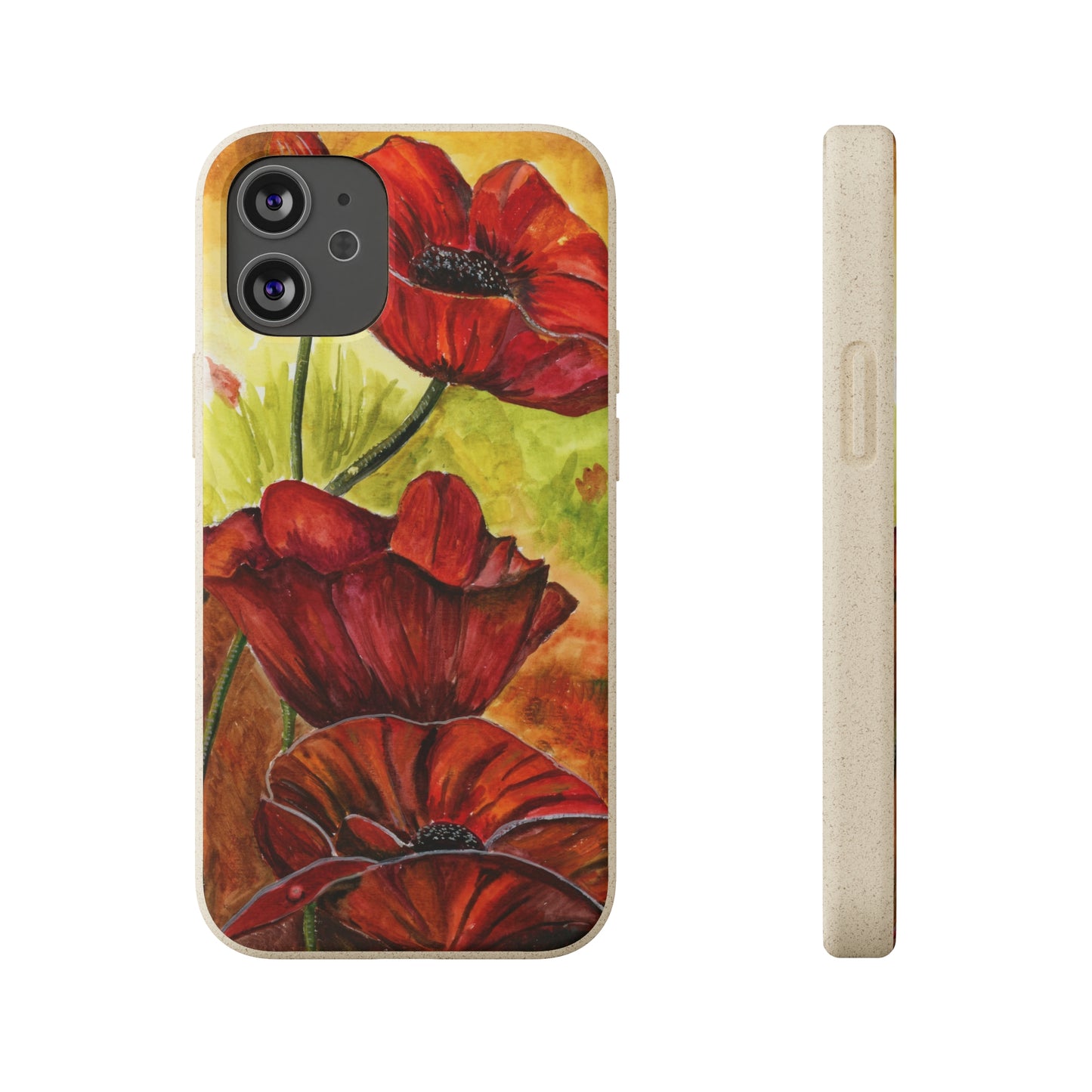 Eco Biodegradable Poppy Love iPhone & Samsung Case