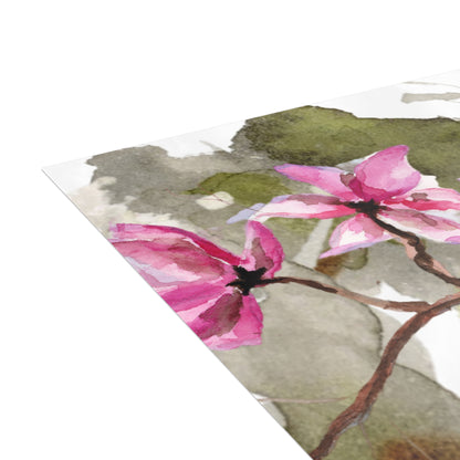 Christmas Blossom Watercolor Postcard