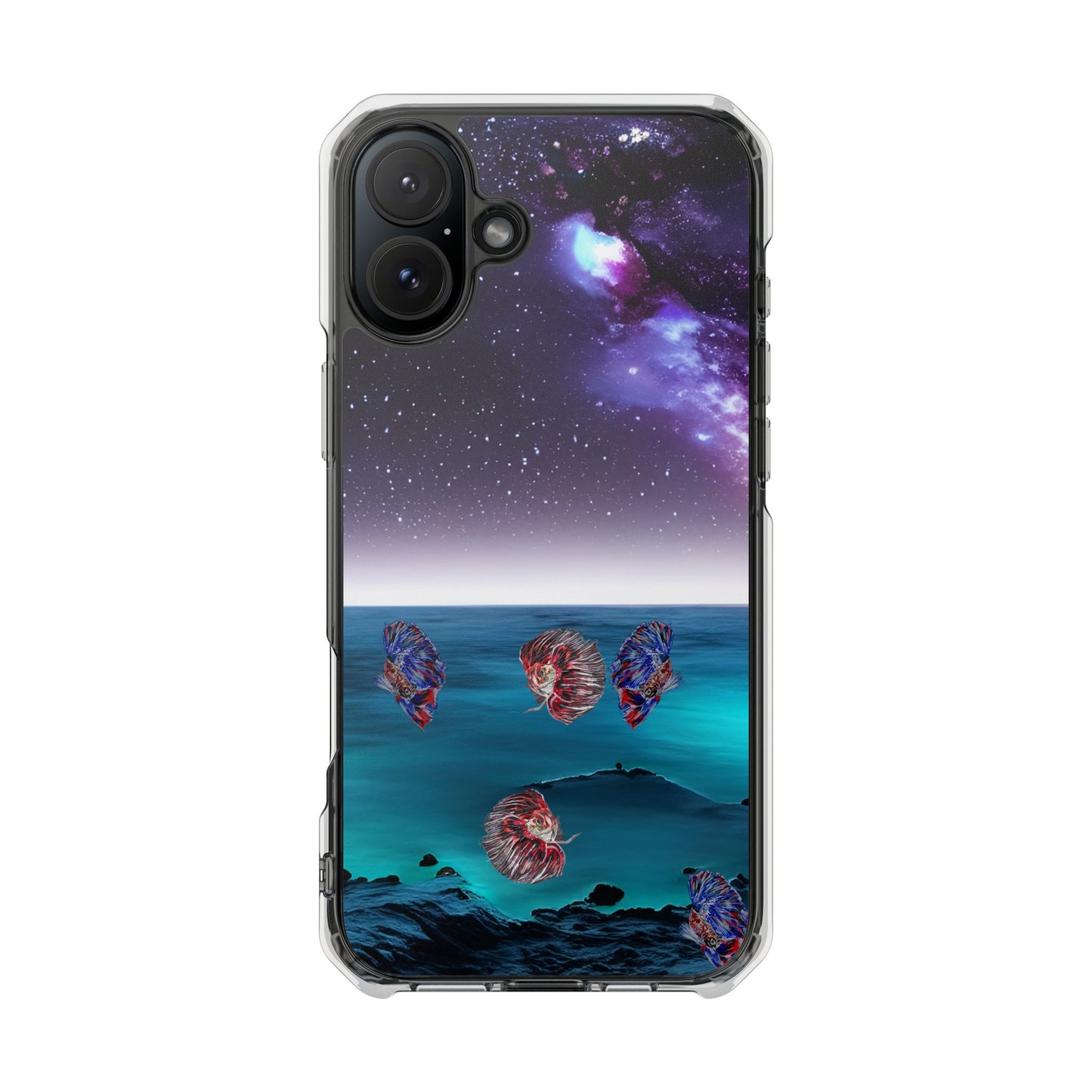 MagSafe® Galactic Ocean Clear Impact Cases (iPhone 16 & more)