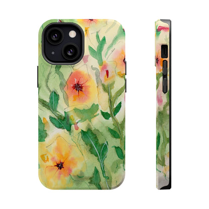 Sunset Flowers MagSafe® Impact Cases (iPhone 16 and others)