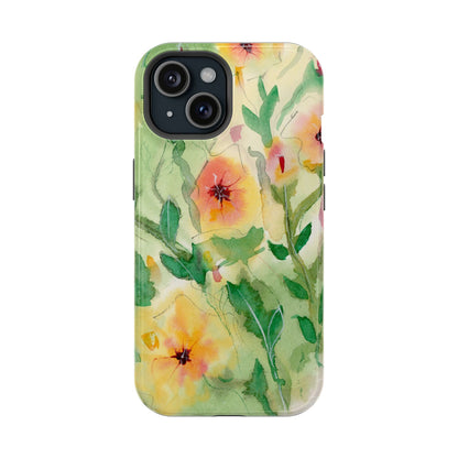 Sunset Flowers MagSafe® Impact Cases (iPhone 16 and others)