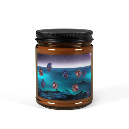 Galactic Ocean Soy Candle in Amber Jar