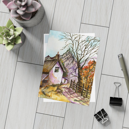 Leaf Peepin' Watercolor Print Postcard