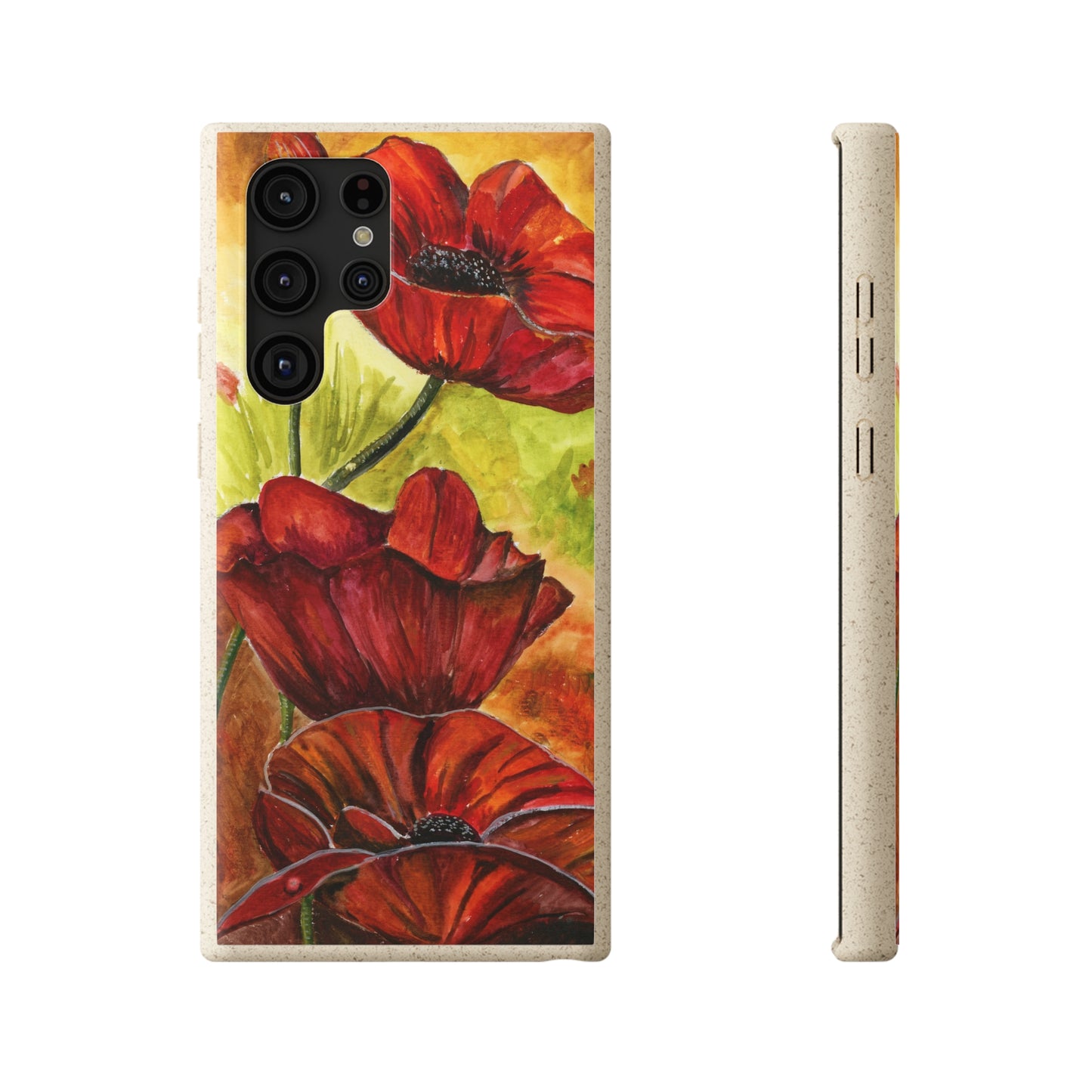 Eco Biodegradable Poppy Love iPhone & Samsung Case