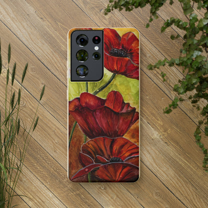 Eco Biodegradable Poppy Love iPhone & Samsung Case