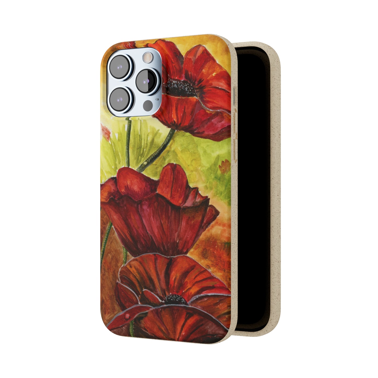 Eco Biodegradable Poppy Love iPhone & Samsung Case